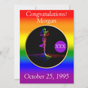 LGBTQ Lebensbaum-Wiederherstellungs-Geschenk Karte