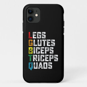 LGBTQ Legs Glutes Biceps Triceps Quads Funny Gym Case-Mate iPhone Hülle