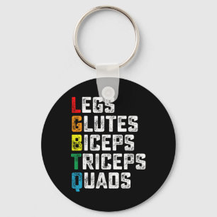 Lgbtq Legs Glutes Biceps Triceps Quads Gym G Schlüsselanhänger