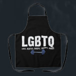 LGBTQ Legs Glutes Biceps Triceps Quads Gym Lover Schürze<br><div class="desc">LGBTQ Legs Glutes Biceps Triceps Quads Gym Lover</div>