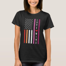 LGBTQ Lesbian Pride Liebe gewinnt amerikanische Fl