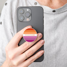 LGBTQ Lesbische Flaggenfarben Individuelle Name