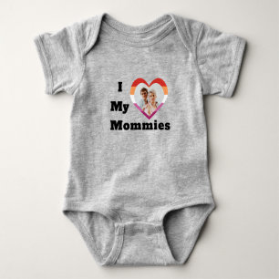 LGBTQ Lesbischer Stolz Benutzerdefiniertes Foto Ic Baby Strampler
