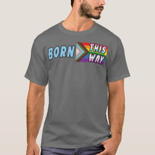 LGBTQ-LGBT-Preis für Geborenen Gay Pride mit Regen T-Shirt