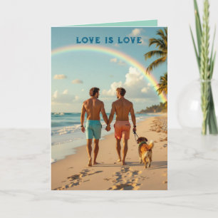 LGBTQ Liebe ist Liebe Danksagungskarte Dankeskarte