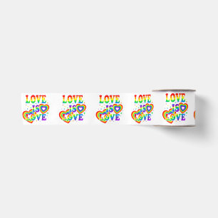 LGBTQ Liebe ist Liebe Gay Pride LGBT Regenbogenfla Satinband