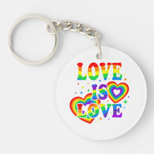LGBTQ Liebe ist Liebe Gay Pride LGBT Regenbogenfla Schlüsselanhänger