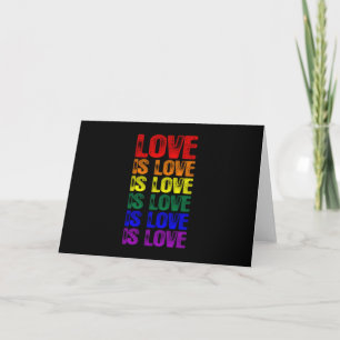 LGBTQ Liebe ist Liebe Liebe Karte