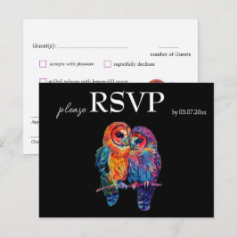 LGBTQ+ mit Menü Budget Ewige Einheit RSVP Karte