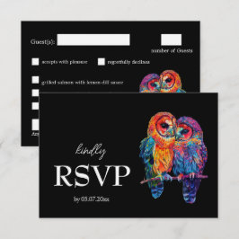 🌈 LGBTQ+ mit Menü Budget Ewige Einheit RSVP Karte