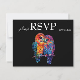 LGBTQ+ mit Menü Budget Ewige Einheit RSVP Karte