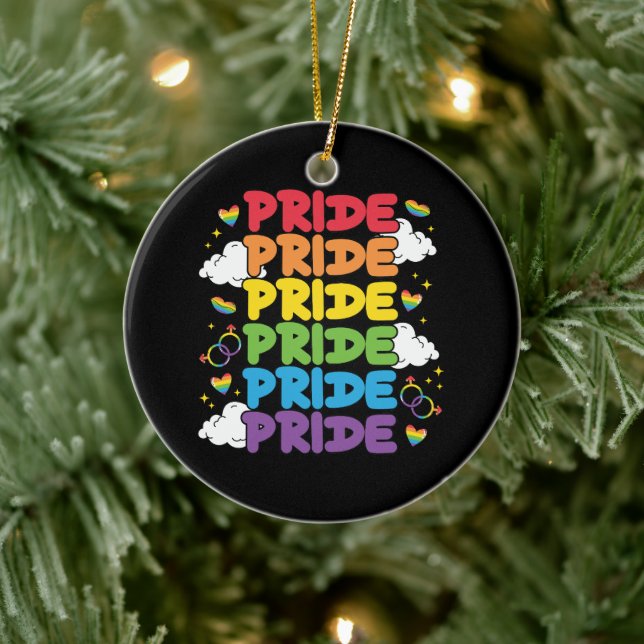 LGBTQ - Monat Keramik Ornament (Baum)