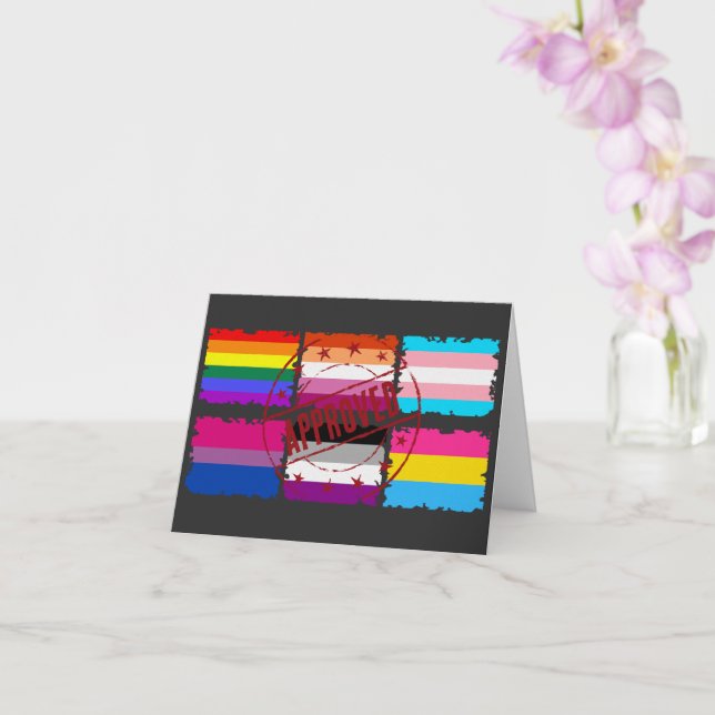 LGBTQ Monatsmarken Karte (Orchidee)
