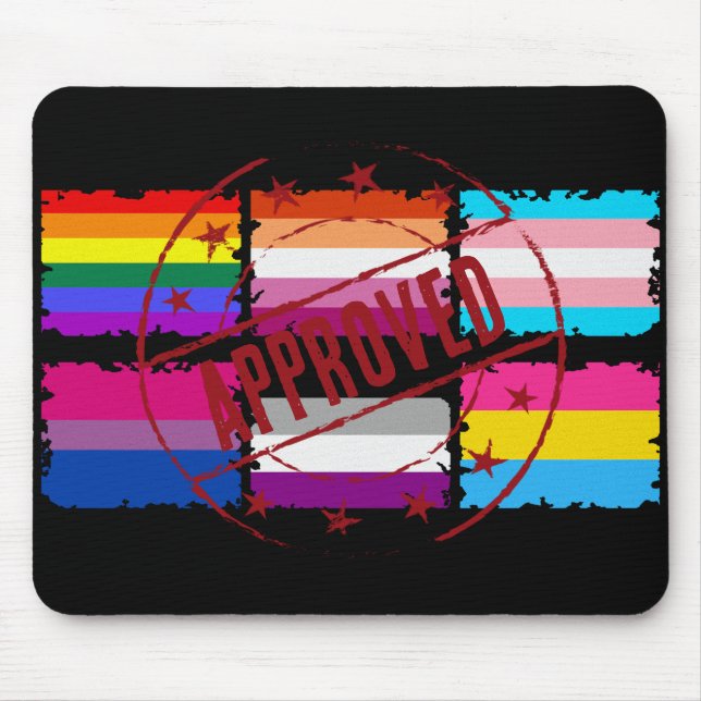 LGBTQ Monatsmarken Mousepad (Vorne)