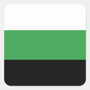 LGBTQ-Neutrois-Flag Quadratischer Aufkleber