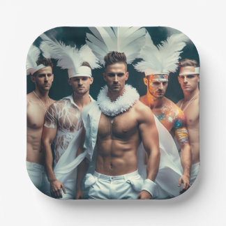 LGBTQ+ oder Bachelorette-Teller Pappteller