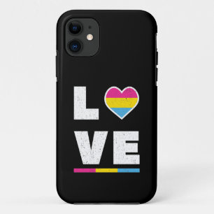 LGBTQ Pansexual Pride Flag Distressive Grunge Lieb Case-Mate iPhone Hülle