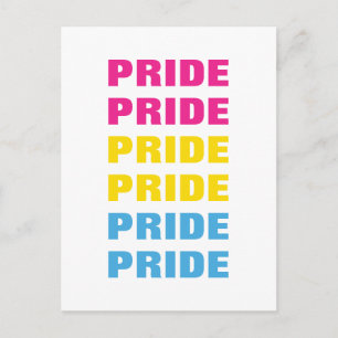 LGBTQ-Pansexual-Pride für benutzerdefinierbaren, w Postkarte