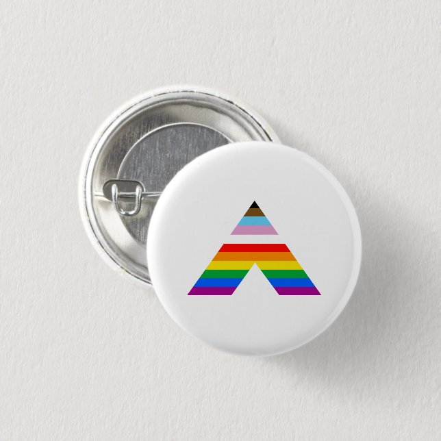 LGBTQ POC-Alligsymbol Button (Vorne & Hinten)