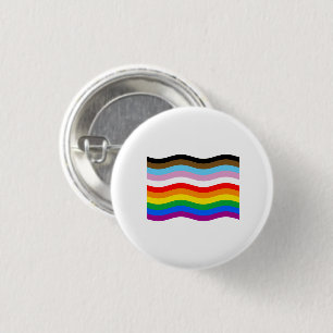 LGBTQ POC-Stolperwellenflagge Button