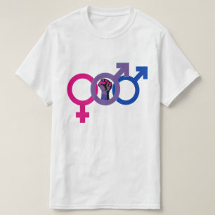 LGBTQ+-Power von Bisexual Man T-Shirt