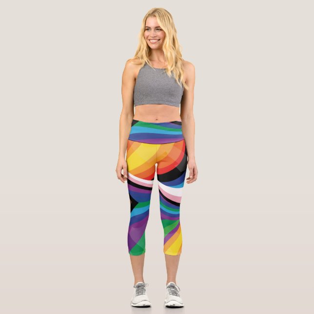 LGBTQ+-Preisverleihung: Sonderauslegung Capri Leggings (Vorderseite)
