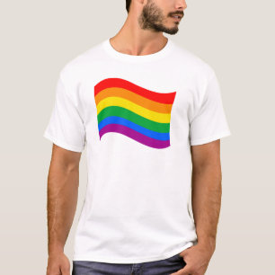 LGBTQ+ PRIDE FLAG WAVY T-Shirt