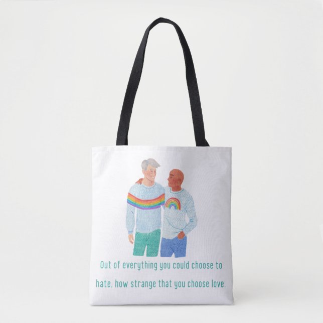 LGBTQ+ Pride-Kunst Tasche (Vorderseite)