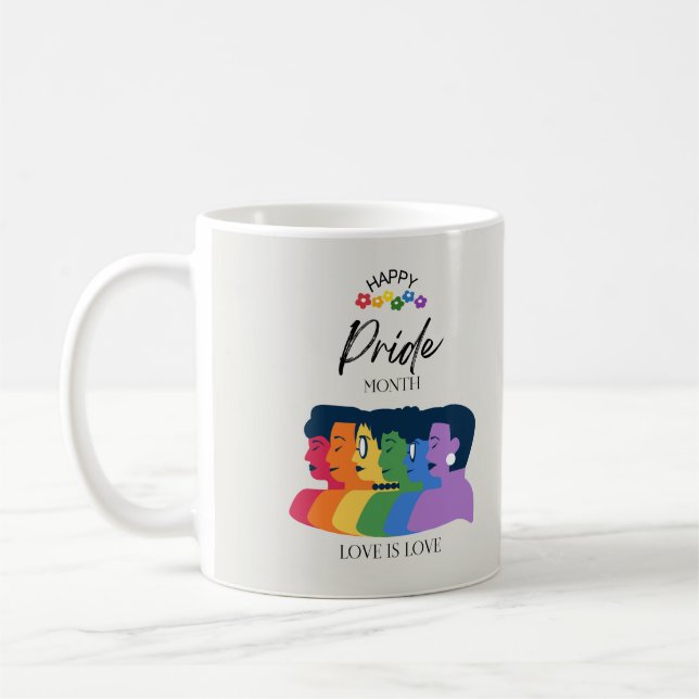 LGBTQ PRIDE Monat Party Kaffeetasse (Links)