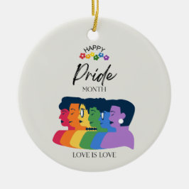 LGBTQ PRIDE Monat Party Keramik Ornament