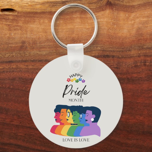 LGBTQ PRIDE Monat Party Schlüsselanhänger (Vorderseite)