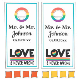 LGBTQ Pride Mr & Mr Liebe ist nie falsch Schwulenf