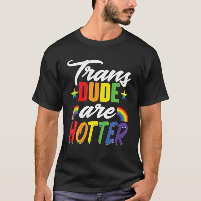 LGBTQ Pride non Binary Proud Ally Trans T-Shirt (Vorderseite)