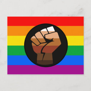LGBTQ-PRIDE (POC-Fistrate) Postkarte