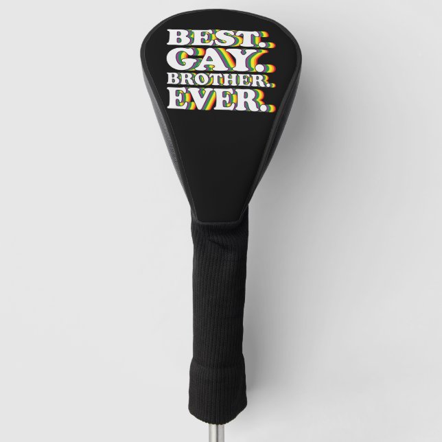 LGBTQ Pride Rainbow Golf Headcover (Vorderseite)