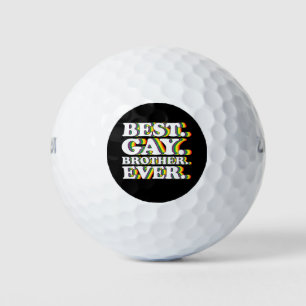 LGBTQ Pride Rainbow Golfball