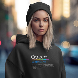 LGBTQ Pride Rainbow Que Hoodie