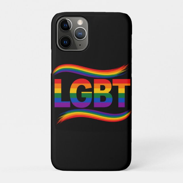 LGBTQ+ Pride Regenbogen-Typografie-Design Case-Mate iPhone Hülle (Rückseite)