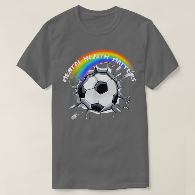 LGBTQ Pride Soccer Mental Health3049 1383 T-Shirt (Design vorne)