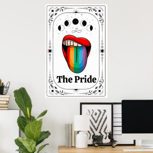 LGBTQ Pride Tarot Schwul Trans Queer Regenbogen Ma Poster