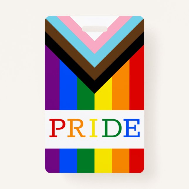 LGBTQ & Prix - Abzeichen für den Fortschritt bei R Ausweis (Vorderseite)