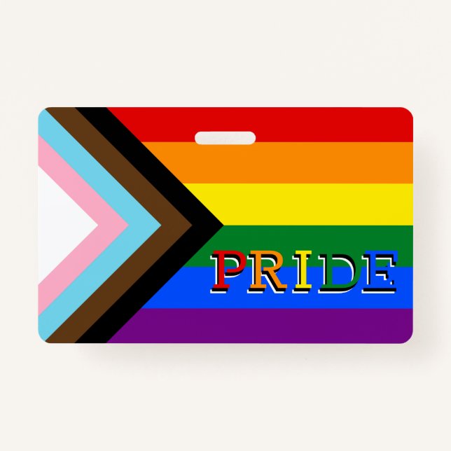LGBTQ & Prix - Abzeichen für den Fortschritt bei R Ausweis (Vorderseite)