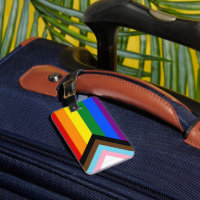 LGBTQ & Prix - RegenbogenProgress-Flag /Gepäckmark