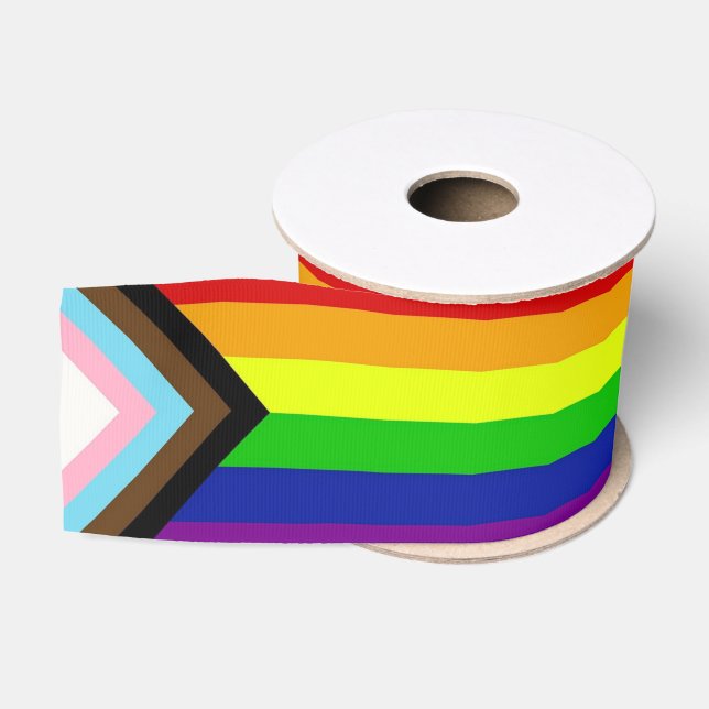 LGBTQ+ Prix Satin Ribbon Ripsband (Spule)