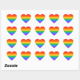 LGBTQ Prix-Symbol-Aufkleber Quadratischer Aufkleber