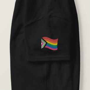 LGBTQ+-Progress-Druckflagge Embromiertes Shirt