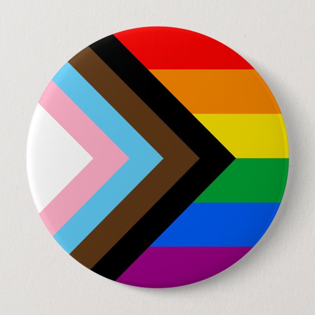 LGBTQ+ Progress Pride Button (Vorderseite)