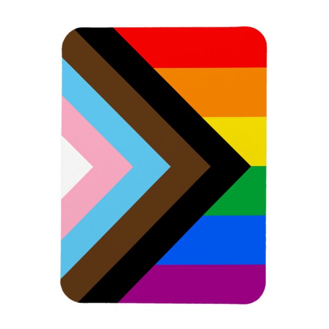 LGBTQ+ Progress Pride Magnet (Vertikal)