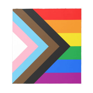 LGBTQ+ Progress Pride Notizblock