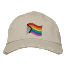 LGBTQ+ Progress Prilag Flag bestickt Baseball Ca
